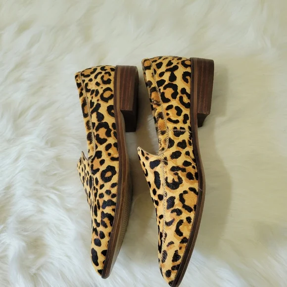 Chelsea & Violet Leopard Print Loafers - Picture 8 of 9